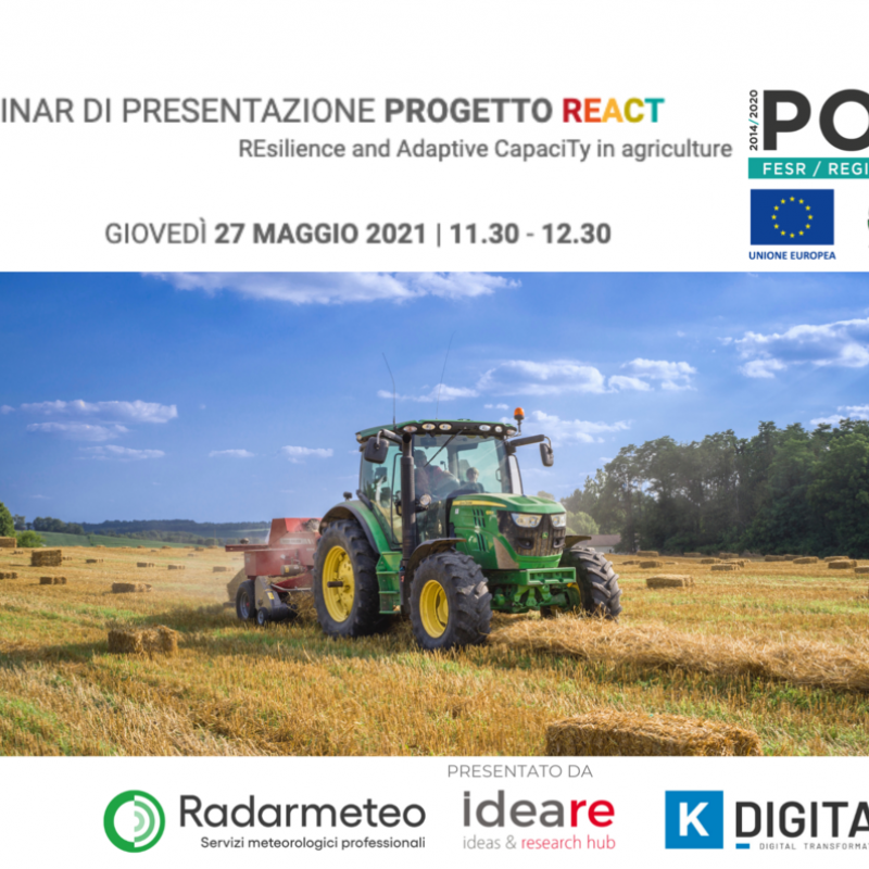 Webinar progetto react di Radar Meteo