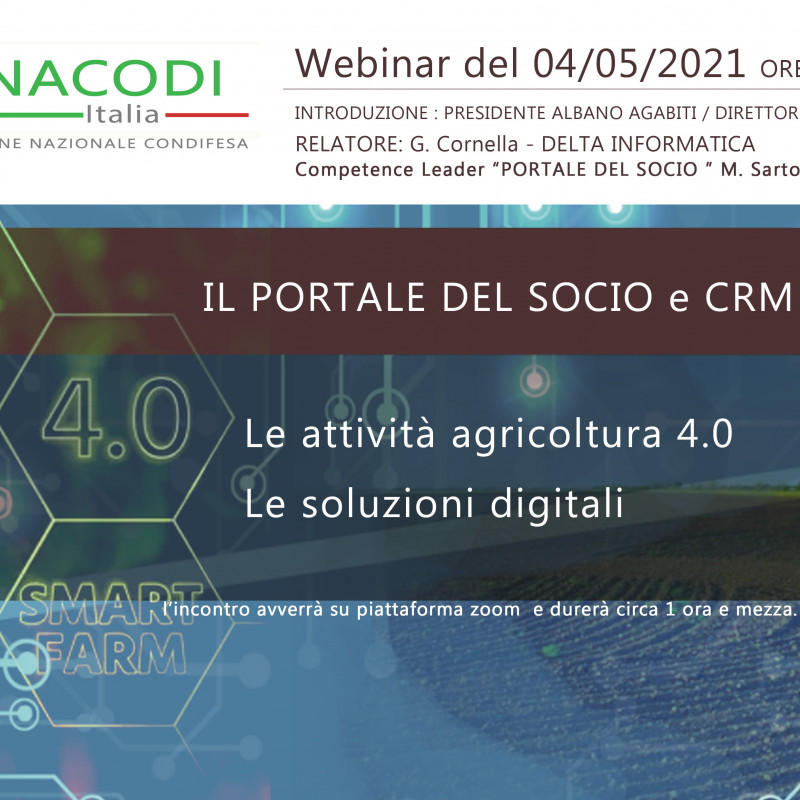 Webinar - il portale socio e crm