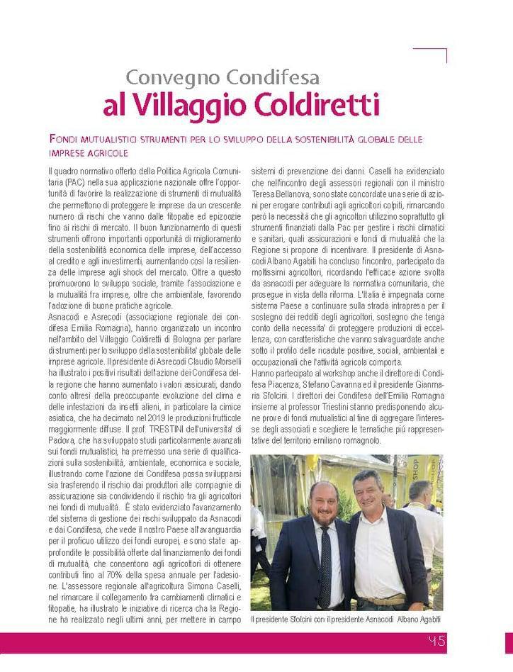 Convegno condifesa al villaggio coldiretti