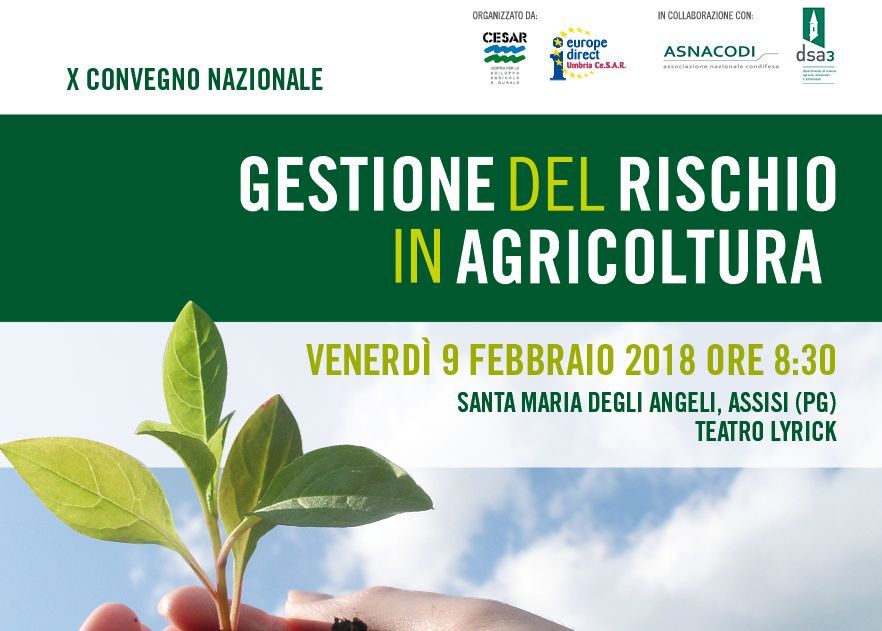 9 febbraio - convegno nazionale gestione del rischio in agricoltura