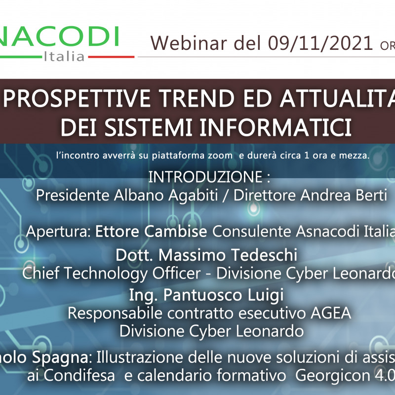 [Webinar] Prospettive trend ed attualità dei sistemi informatici