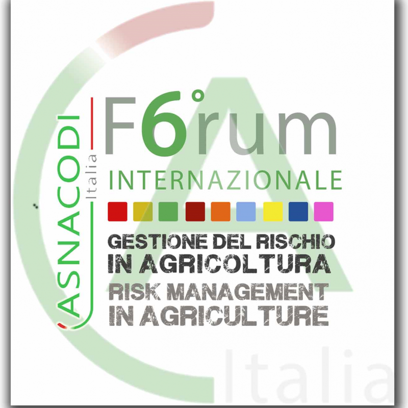 [Evento] VI Forum Internazionale Asnacodi Italia - Gestione del Rischio in Agricoltura