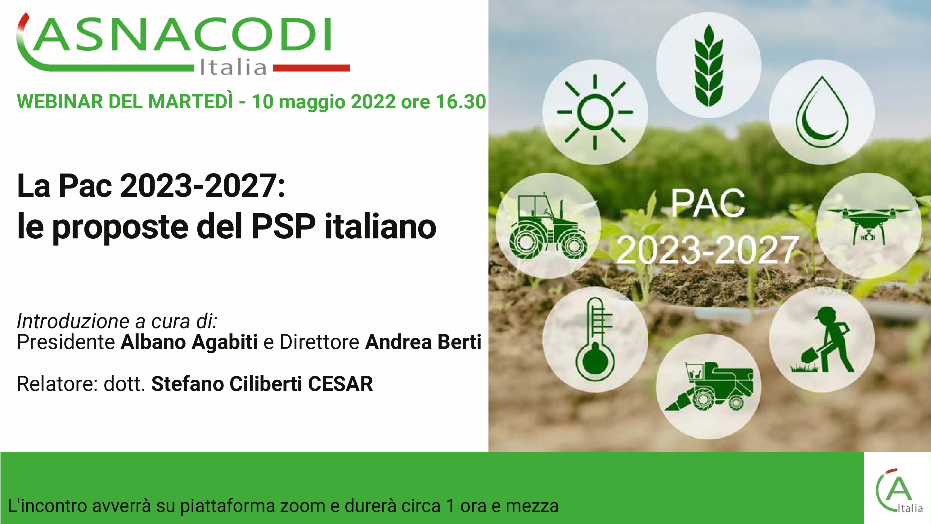 [Webinar] LA PAC 2023-2027 le proposte del PSP italiano