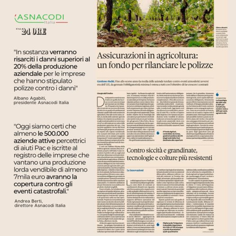 📌 Parlano di noi Sulle pagine de Il Sole 24ore