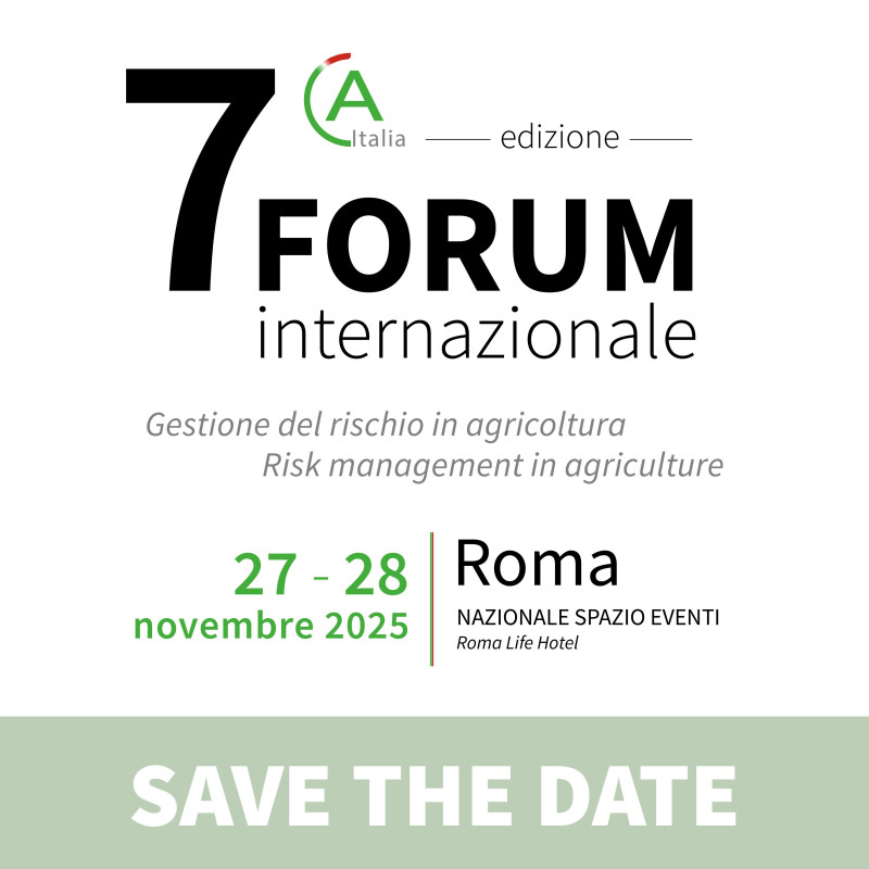 In arrivo la 7 edizione del Forum Internazionale - Gestione del Rischio in Agricoltura
